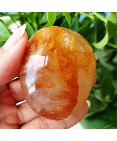 Natural Crystal Rough High Puality Natural Stone Yellow Hematoid Quartz Crystal Palm Home Decoration Meditate and Crystals (Color : 80-90g Size : 1pc) 1pc 80-90g - Buy Online on SooperMarket.com