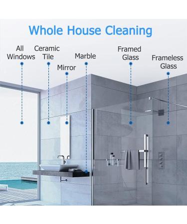emobwdy Window Cleaning Robot 2800pa Smart Glass Cleaner With Auto Four Water Spray/Control Remote/Iintelligent Planning Path/Turning/Edge Detection 28000 U/Min 10 Cleaning Cloths White - Buy Online on SooperMarket.com