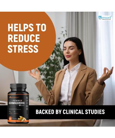 miNATURALS Ashwagandha Ultra Premium Supplement with Sensoril for Stress Relief & Heart Health- 120 Capsules - Buy Online on SooperMarket.com