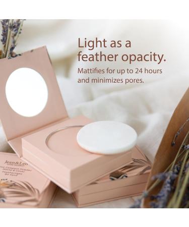 Jean & Len 2in1 Compact Powder Matte & Cover 02 Sand - Vegan Paraben-Free Lightweight Mattifying Powder (10g) | International Shipping Available - Buy Online on SooperMarket.com