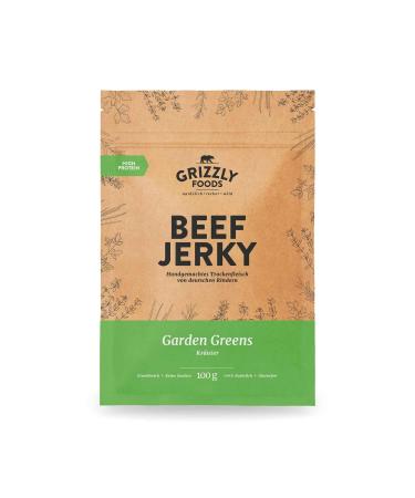Beef Jery German beef Dry meat from beef in the set 10-pack Garden Greens (10 x 100g 1kg) 1 piece (10 pack)