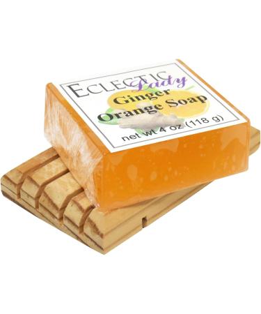 Ginger Orange Glycerin Soap by Eclectic Lady - Nourishing 4 oz Bar for Hydrated Skin | Buy Internationally - Buy Online on SooperMarket.com