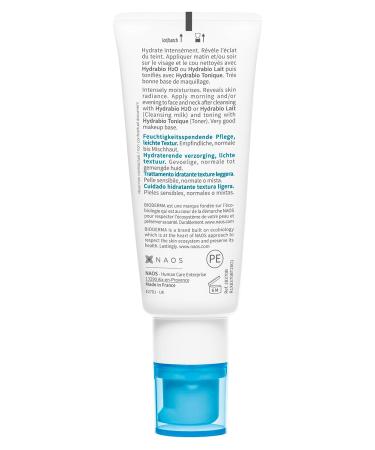Bioderma Hydrabio Gel Cream Moisturizer - 1.33 Fl Oz - Radiance-Boosting Face Cream for Normal to Combination Sensitive Skin - Buy Online on SooperMarket.com