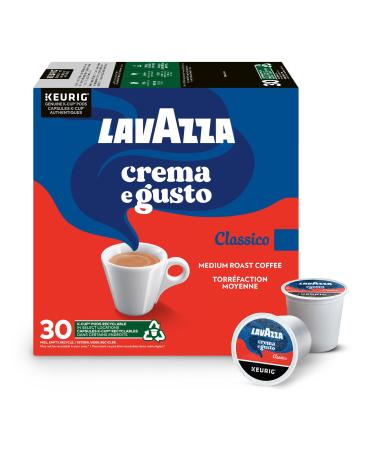 Lavazza Crema e Gusto Medium Roast K-Cup Coffee Pods 30 Count For Keurig Coffee Makers Crema e Gusto 30 count (Pack of 1)