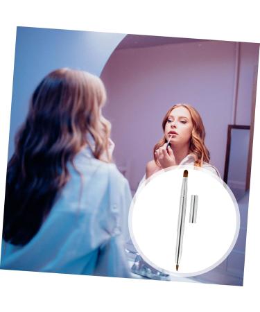 minkissy Flat Concealer Brush Silicone Makeup Applicator Travel Makeup Dual End Lip Brush Set De Maquillaje Retractable Lip Brush for Lipstick Flexible Lipstick Brush Lip - Buy Online on SooperMarket.com