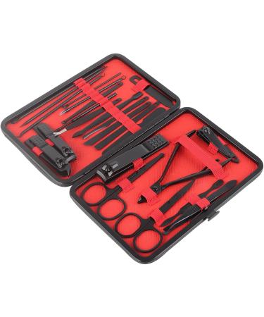 23 Pieces Black Stainless Steel Nail Clippers Set with Incisive Edges and Easy to Carry Nail Clipper Kit Ages Suitable for Hand and Foot Care Needs - Buy Online on SooperMarket.com