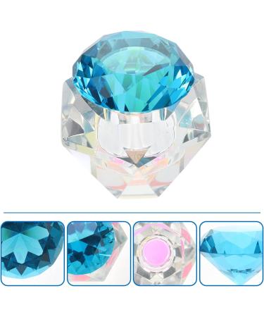 FRCOLOR 3 Pcs Nail Art Crystal Cup Glass Containers with Lids Glass Tumbler Clear Cups Glass Diamond Dappen Dish Crystal Dappen Dish Nail Dappen Dish Manicure White Crystal Vegetable Bowl 5.5x5.5cmx3pcs Bluex3pcs - Buy Online on SooperMarket.com