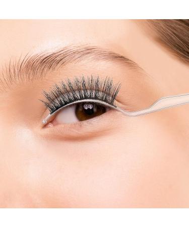 12 Pcs False Eyelashes Display Sticks - 3D Eyelash Extensions Applicator Tool for Easy Try-On & Grafting (Black & Transparent - Buy Online on SooperMarket.com