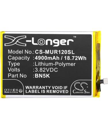 Premium Battery Replacement for 12C 22120RN86I 22126RN91Y BN5K & More - Fast International Shipping - Buy Online on SooperMarket.com