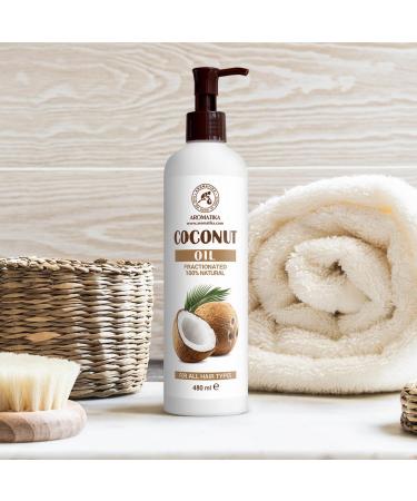 Pure Coconut Hair Oil 480ml - Cocos Nucifera - Intensive Care for Healthy Hair - Natural & Organic - Buy Online on SooperMarket.com