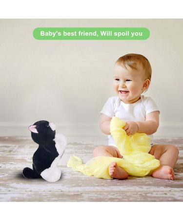 Interactive Black Plush Robot Cat Stuffed Animal Toy | Animated Pet Cat for Girls | Touch Control Electronic Kitten | 12 Large - Buy Online on SooperMarket.com