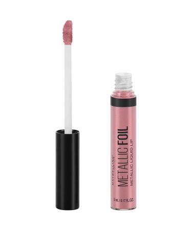 Maybelline Lip Studio Metallic Foil Metallic Liquid Lipstick Makeup  Luna  0.16 fl. oz. 0.16 Fl Oz (Pack of 1) Luna