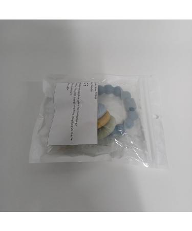 BPA-Free Baby Bite Ring Toy Keys | Teething Aid for Babies 3+ Months | Blue Bite Ring - Buy Online on SooperMarket.com