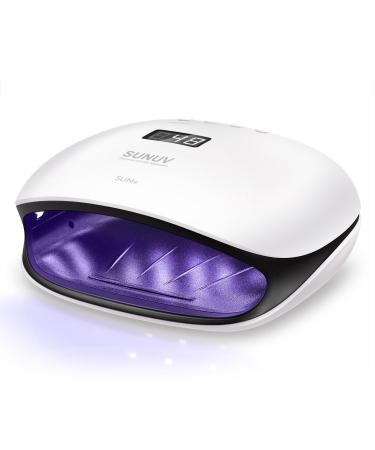 SUNUV 48W UV LED Light Lamp Nail Dryer for Gel Polish with Auto Sensor Professional Nail Art Tools SUN4 Black