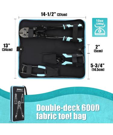 SHALL 3-Piece Bolt Cutter Kit 14" Heavy Duty Bolt Cutter 8" Wire Cutter 8" Wire Rope Cutter Ergonomic Handle Security Lock More Efficient Leverage & Adjustable Opening Carrying Case Included - Buy Online on SooperMarket.com