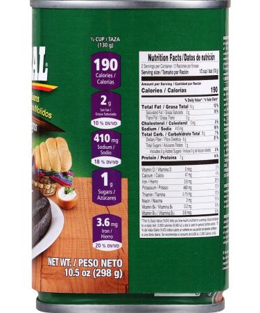Goya Foods Ducal Refried Black Beans 11oz (Pack of 24) - Authentic Hispanic Flavor - Buy Online on SooperMarket.com