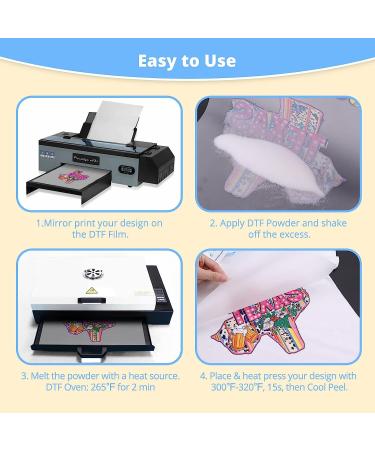 HTVRONT DTF Transfer Film for Sublimation - 30 Sheets A4 Size - Easy to Use, Vivid Colors for Cotton T-Shirts - Buy Online on SooperMarket.com