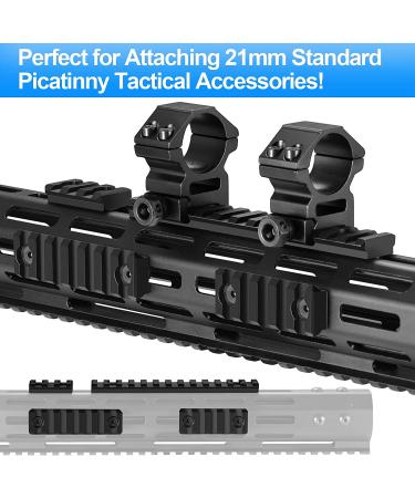 FANGOSS Mloc Picatinny Rails Set - 6 Pack with 3, 5, 7, 9, 11, 13 Slot Aluminum Sections - Includes 13 T-Nuts, Screws, and Allen Wrench - Buy Online on SooperMarket.com