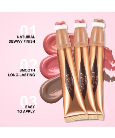 Lisara Highlighter Beauty Wand - Creamy White Liquid Highlighter Stick with Cushion Applicator for Face & Body - Lightweight & Blendable Silky Smooth Formula - Buy Online on SooperMarket.com
