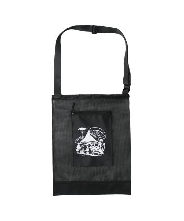 KLOSHANE Mushroom Bag Hunting Foraging Bag Strong Mesh Foraging Pouch Harvesting Bag Gathering Mushroom Basket Picking Bag Apron for Bushcraft