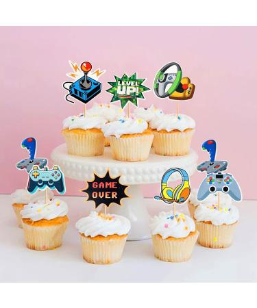 Cyodoos 48Pcs Video Game Cupcake Toppers Assembled Game On Controllers Cupcake Picks GamePad Cake Decorations for Game Theme Baby Shower Kids Boys Girls Birthday Anniversary Party Decorations Supplies - Buy Online on SooperMarket.com