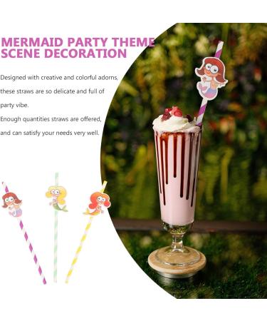 KICHOUSE 60pcs Disposable Straw Jumbo Straws Smoothie Straws Milk Beverage Drinking Straws Crafts Drinks - Buy Online on SooperMarket.com