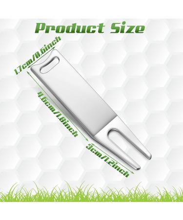 8 Pcs Metal Bending Golf Divot Repair Tool - Portable Green Divot Fork for Men and Women Golf Lovers | Fairway Repairing Silver - Buy Online on SooperMarket.com