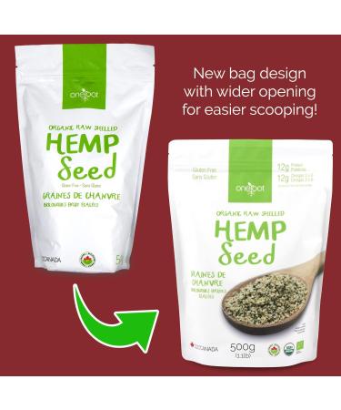 ONEROOT Organic Raw Shelled Hemp Seeds (Hemp Hearts) Non-GMO Gluten Free Plant-Based Protein Omega-3 Omega-6-2kg (4 Pack) - Buy Online on SooperMarket.com