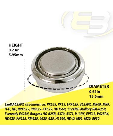 Exell A625PX High Capacity Battery for Keyless Entry & Nikon LR9 - Fast International Shipping - Buy Online on SooperMarket.com