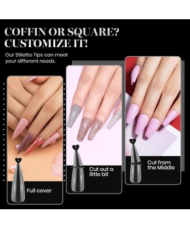 Beetles Poly Extension Gel Dual Nail Form - 120 Pcs Builder Nail Gel Molds for Coffin & Stiletto Nails - DIY Nail Art Salon Quality - Buy Online on SooperMarket.com