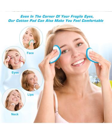 Samtone Reusable Makeup Remover Pads 20 Pack with Laundry Bag - Organic Face Cleansing Rounds for Toner - Washable Eco-Friendly Bamboo Cotton Pads (8cm) - Buy Online on SooperMarket.com