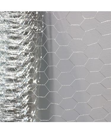 DoubleWood Chicken Wire Net for Craft Projects 3 Sheets Galvanized Hexagonal Wire Mesh Fence 13.7 Inches x 40 Inches Mesh10 Feet (13.7 x 40 Inches - 3 Sheets) - Buy Online on SooperMarket.com