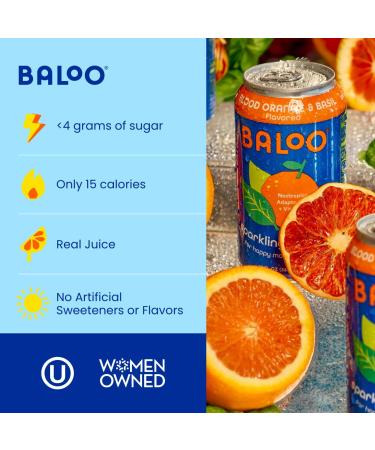 Buy Baloo Sparkling Water Variety Pack - Mood-Boosting Nootropic & Adaptogen Infused (12 oz Cans 12 Pack) - No Artificial Sweeteners Low Calorie Kosher Certified - Buy Online on SooperMarket.com