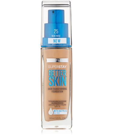 Maybelline New York Super Stay Better Skin Foundation  Nude Beige  1 fl. oz. Nude Beige 1 Fl Oz (Pack of 1)
