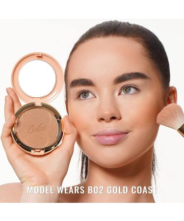 Oulac Sensual Touch Powder Sunkissed Bronzer - Subtle Shimmery Bronze Powder for Natural Glow (B02) Gold Coast - Buy Online on SooperMarket.com