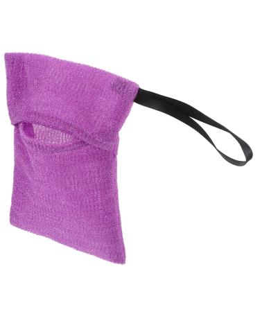 Bath Bag Color Shampoo Soap Shampoo Bar Pouch Shampoo Bar Bag Take a Bath Purple Nylon Bubble Net