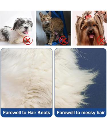 Professional Stainless Steel Pet Comb Rounded Teeth Dog Comb Fur Detangling Tool for Large Medium Small Dogs Cats Fur Detangling Tool (19cm x 3.5cm) - Buy Online on SooperMarket.com
