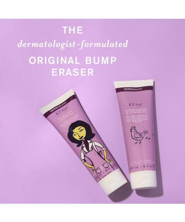 DERMAdoctor KP Bump Eraser Body Scrub & Lotion Kit | Exfoliating Keratosis Pilaris Treatment with 10% AHAs + PHAs | 8oz Each - Smooth Dry Skin Naturally - Buy Online on SooperMarket.com