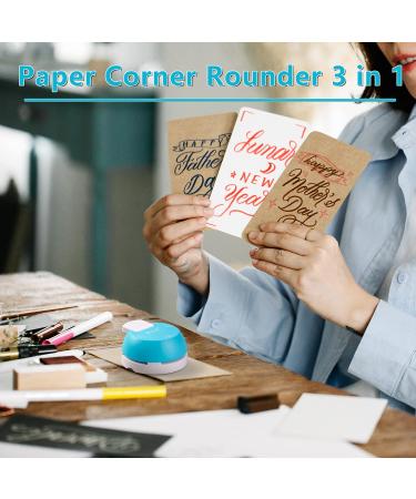 Ecraft Paper Corner Rounder Punch: 3 in 1 (R4mm R7mm R10mm) Corner Rounder Cutter for Paper  Laminate  Photo DIY Projects  Card Making and Scrapbooking - Buy Online on SooperMarket.com