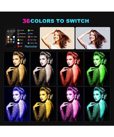 LUXCEO RGB LED Photography Lighting Wand - 1000 Lumens, CRI 95+, USB Rechargeable, Remote Control, Carry Bag - Adjustable Color Temp, 36 Colors - Buy Online on SooperMarket.com