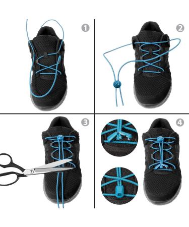 Buy CampTeck Quick Release Elastic Shoelaces - Grey Quick Lacing System for Easy Fit - International Shipping Available - Buy Online on SooperMarket.com