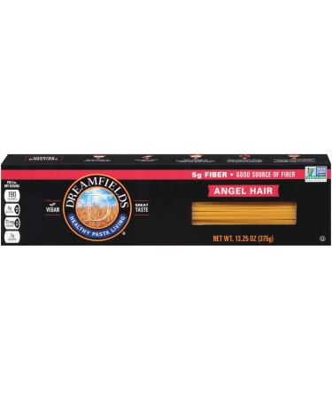 Dreamfields Healthy Pasta Living Angel Hair, 13.25-Ounce Boxes (Pack of 10)
