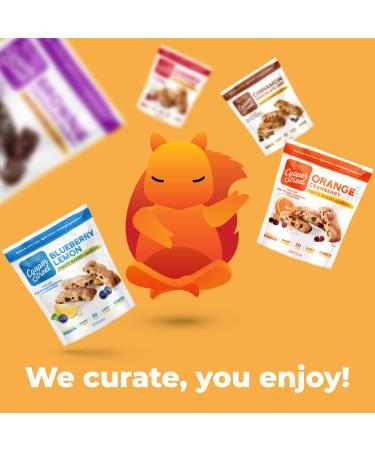 Peaceful Squirrel Variety Cooper Street 5-Pack - All Natural Nut, Dairy, and Soy Free Twice Baked Cookies - Low Sugar and Calorie - 5 Flavors - 5 Bags, 5 Ounce - Buy Online on SooperMarket.com