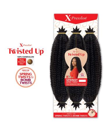 Outre X-pression Twisted Up Springy Afro Twist 16 - 3-Pack Multi Deals (1B) - Buy Online on SooperMarket.com