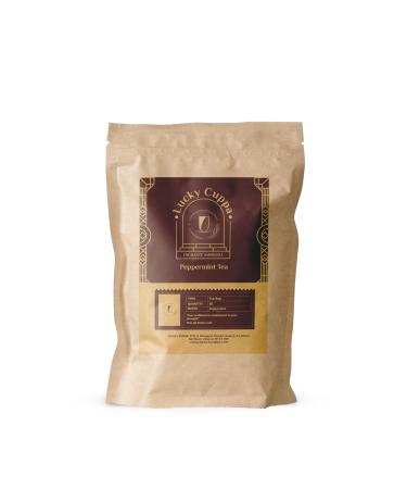 Lucky Cuppa Peppermint Tea - Decaf Loose Leaf Tea - Ideal Tea Gifts for Men - Individually Wrapped Peppermint Tea Bags - 25 Tea Bags