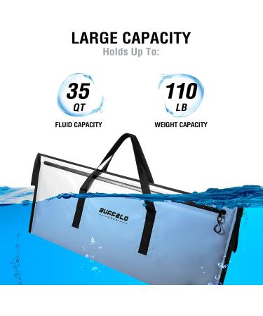 Buffalo Gear 4018in White Watertight Fish Cooler Bag - 40 Quart - Buy Online on SooperMarket.com
