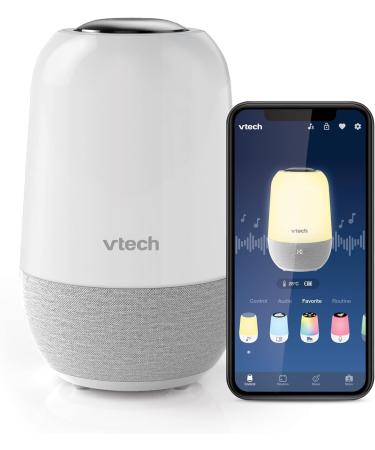 VTech BC8313 V-Hush Pro Soothing Sleep Trainer | Bluetooth Speaker with Night Light Projector & Voice Recording | Multi-Colour Nightlight | White, One Size - Buy Online on SooperMarket.com