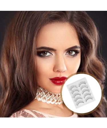 Shop KALLORY 5 Pairs Cat Eye Lashes - Natural Look Wispy 3D Short False Eyelashes - Soft Faux Makeup Supplies - International Shipping Available - Buy Online on SooperMarket.com