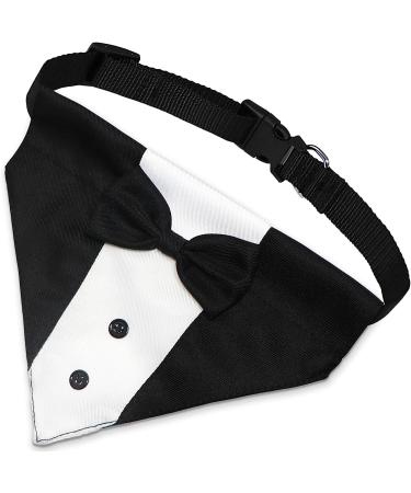 GOYOSWA Dog Tuxedo Suit with Bow Tie for Wedding & Special Occasions | Adjustable Formal Costume for Small, Medium, Large Dogs (Large Neck 15-25) - Buy Online on SooperMarket.com