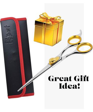 Sharf Gold Touch Pet Scissors - 8.5 Straight Shears for Dog & Pet Grooming - 440c Japanese Stainless Steel - Buy Online on SooperMarket.com